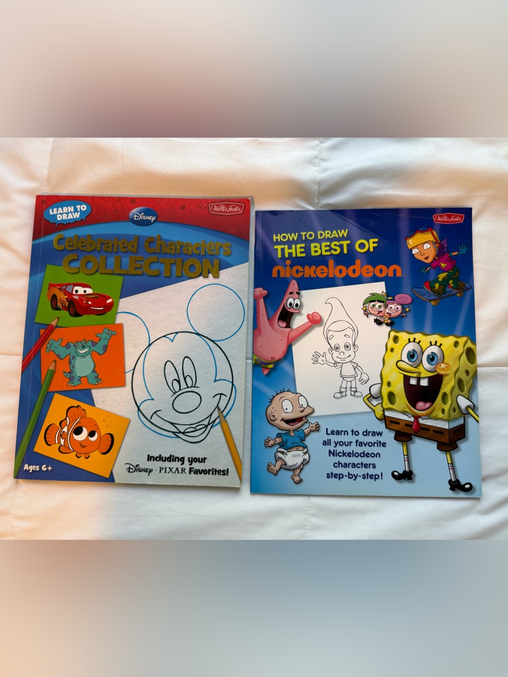 Disney & Nickelodeon Learn how to Draw Books